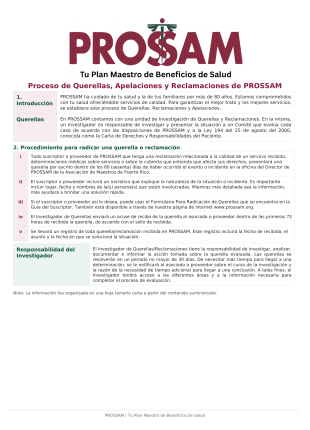 Procedimiento Querellas-Apelaciones-Reclamaciones