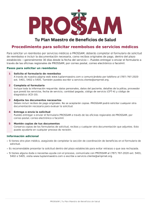Procedimiento de Reembolsos
