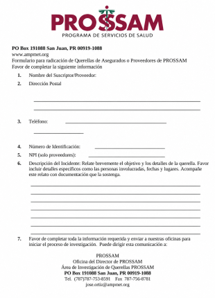 Solicitud de Investigación Querellas weblink